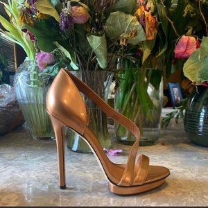Brian Atwood copper heels